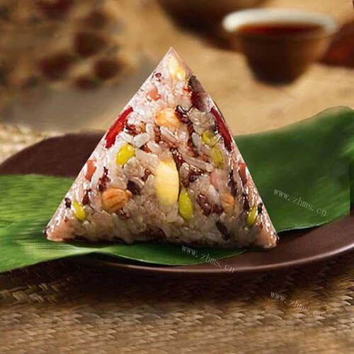彩豆肉粽