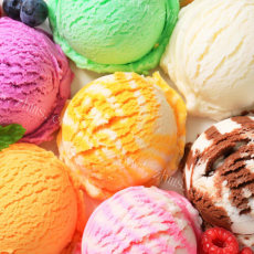 美味的简易水果冰淇淋