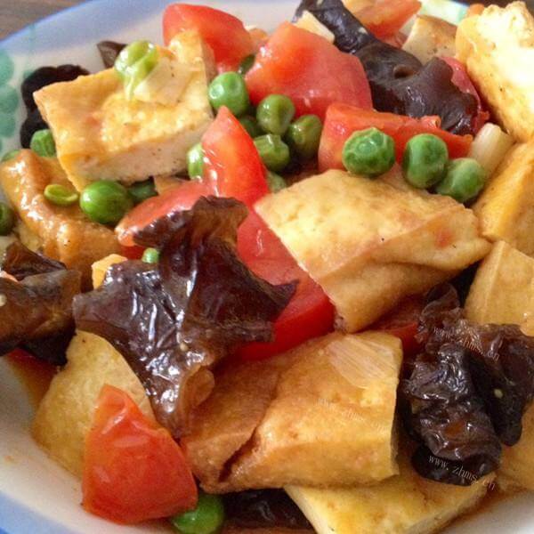番茄炒豆腐干~家常菜肴