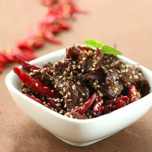 美味的烈焰牛肉干
