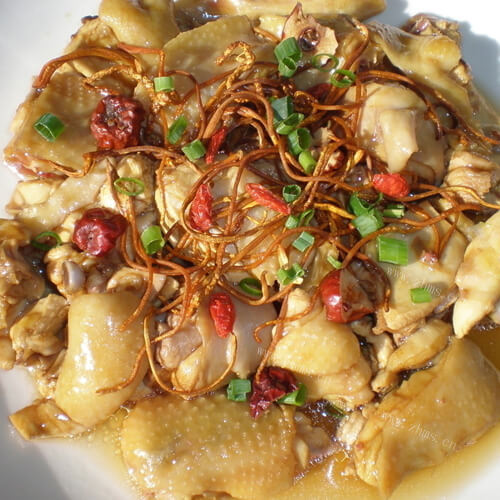 鲜美的腐乳豆豉蒸鸡