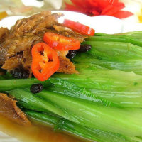 营养鲜美豆鼓鲮鱼油麦菜