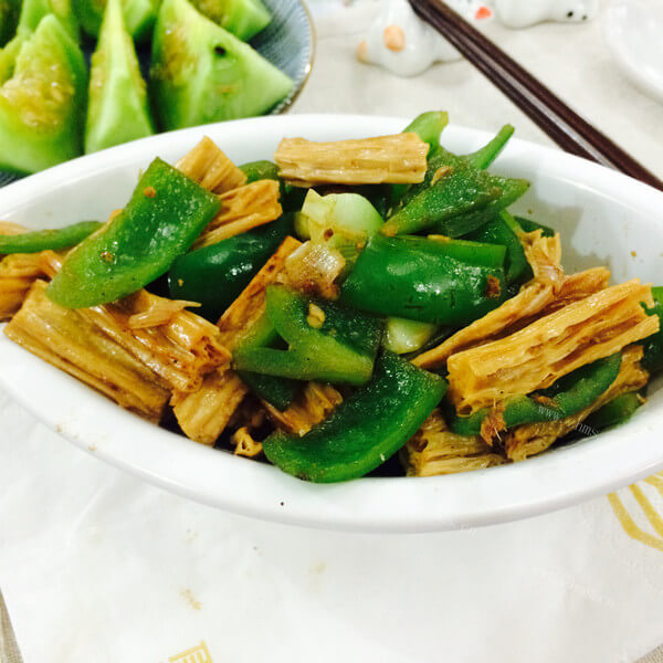 好吃的咖喱腐竹菜芯