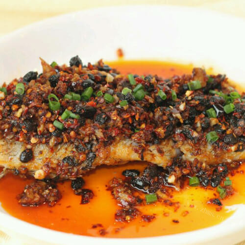 清淡美味香辣豆豉蒸鱼