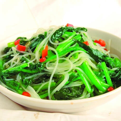 美味的菠菜凉皮