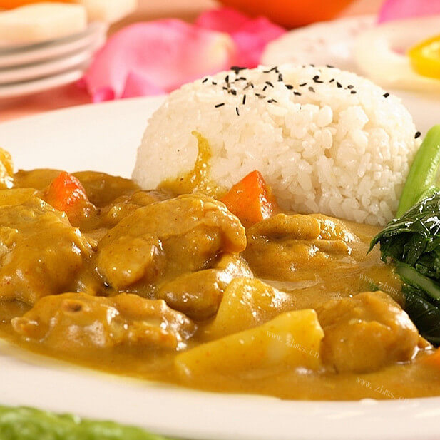 美容咖喱鸡胸肉饭