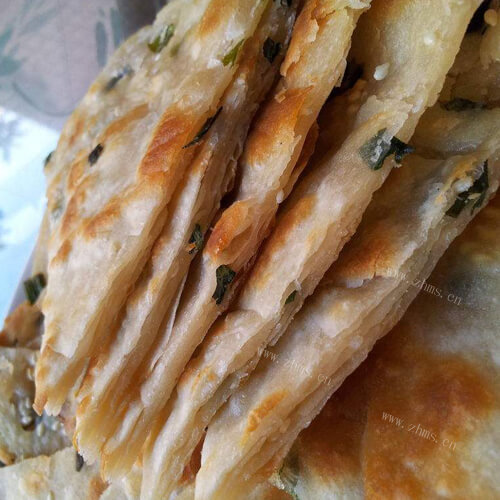 美味的鸡肉千层饼