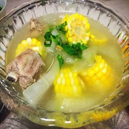 自制冬瓜排骨玉米汤