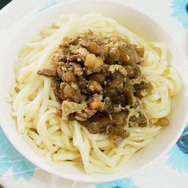 家常豆角打卤面