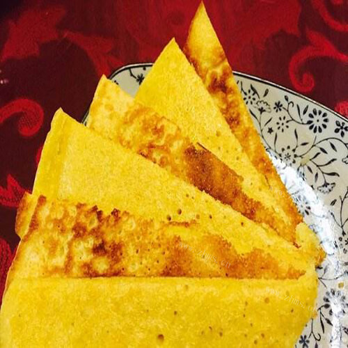 好吃的黄豆面玉米饼