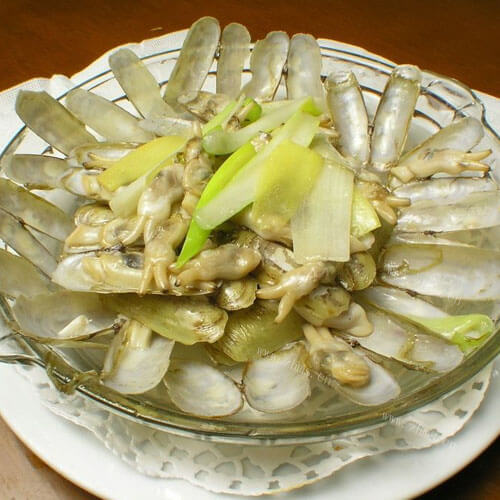 连城的盐水竹蛏