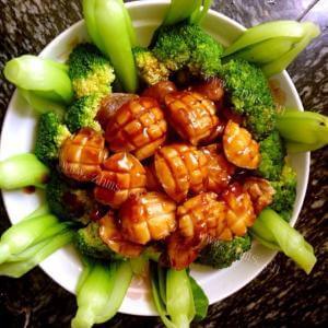 家常美食青椒炒小鲍鱼