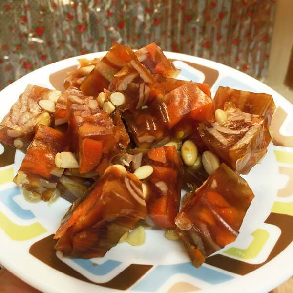 甜酸萝卜猪皮