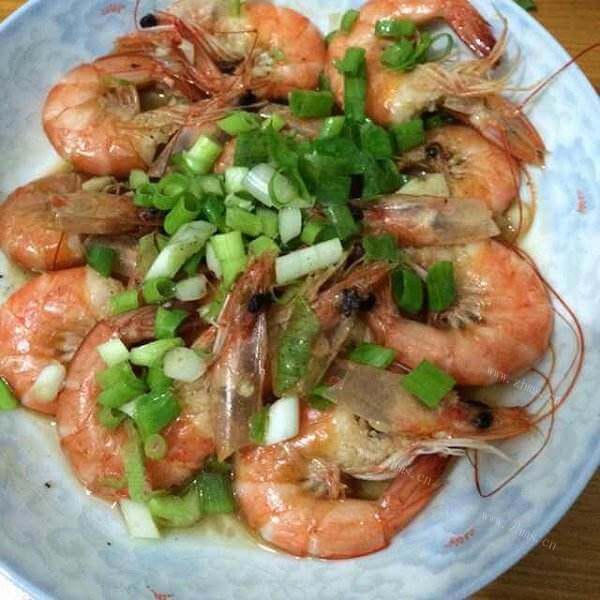 美味的葱油虾