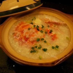 滋补的瘦肉枸杞叶瑶柱粥