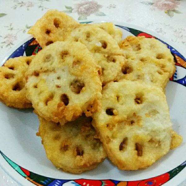 美味的香酥炸藕合