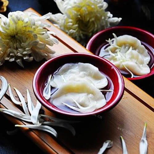 美味的菊花饺子