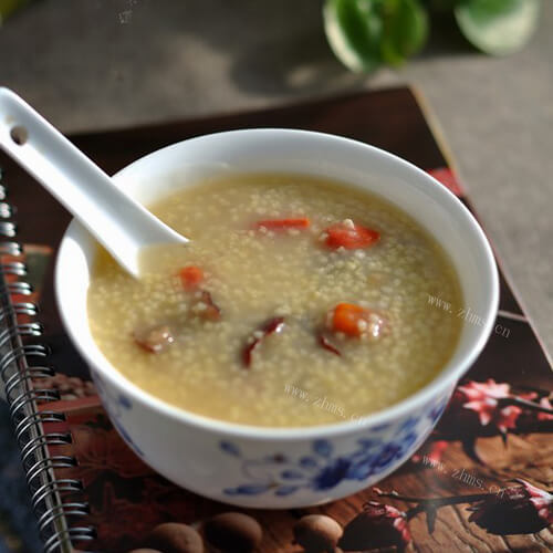 美味红糖红枣粥