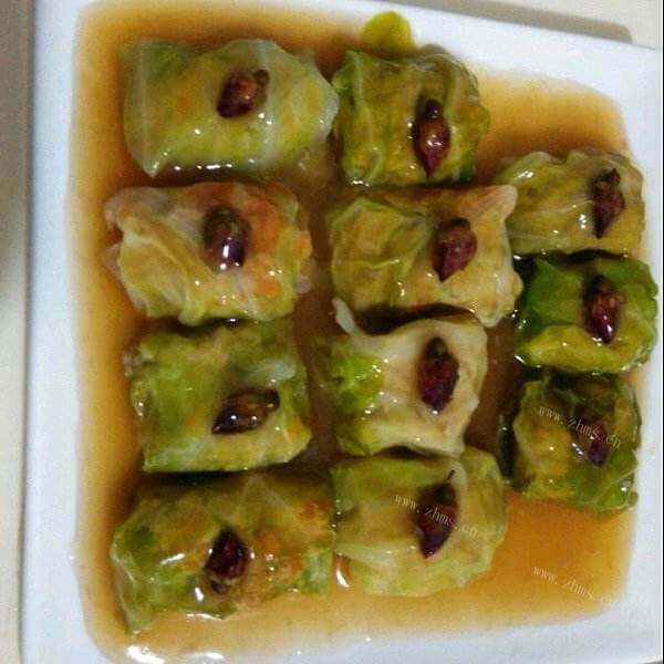 好吃的番茄汁包菜肉包