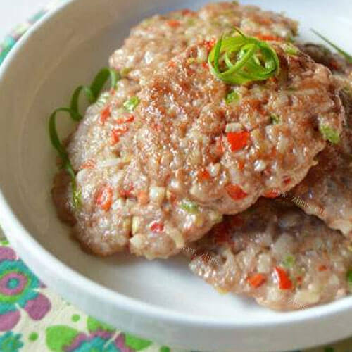 美味的鲜美肉饼