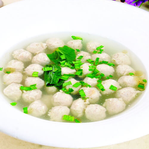 美味的清汤圆子
