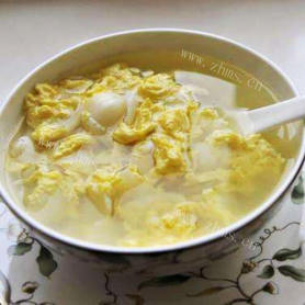 营养的百合鸡蛋汤