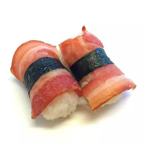 自制培根虾仁寿司
