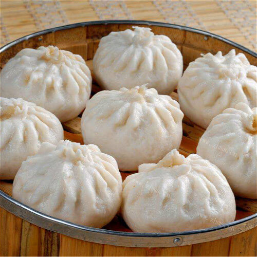 美味的什锦素馅包子 