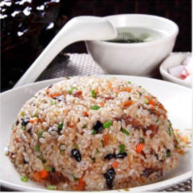 开胃的米饭炒豆豉