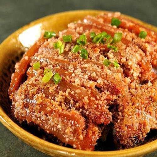 美味的蒸五香里脊肉