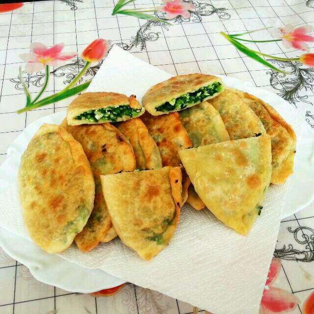 独特的韭菜猪肉菜莽