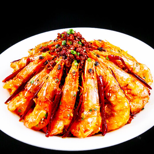 美味的麻辣阿根廷红虾