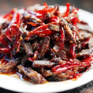 自制香辣牛肉条