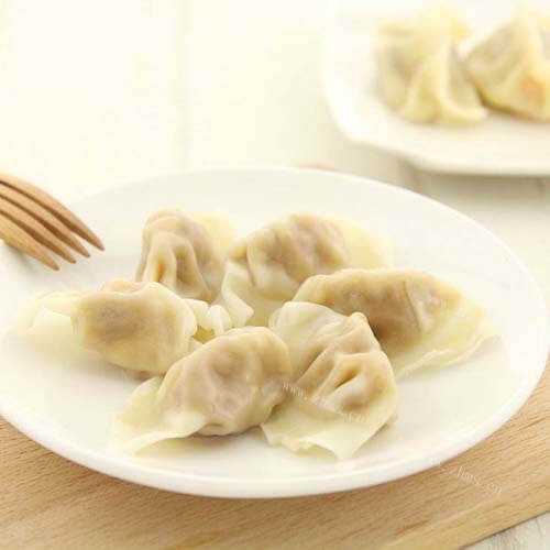 营养的青汁虾仁水饺