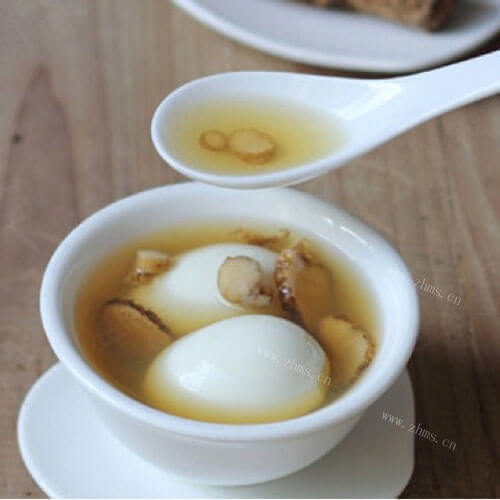 美味的当归圆肉煮鸡蛋
