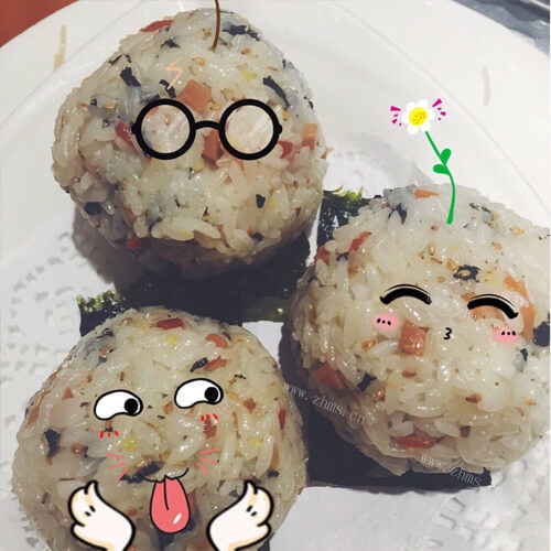 趣味菜品愤怒的小鸟饭团