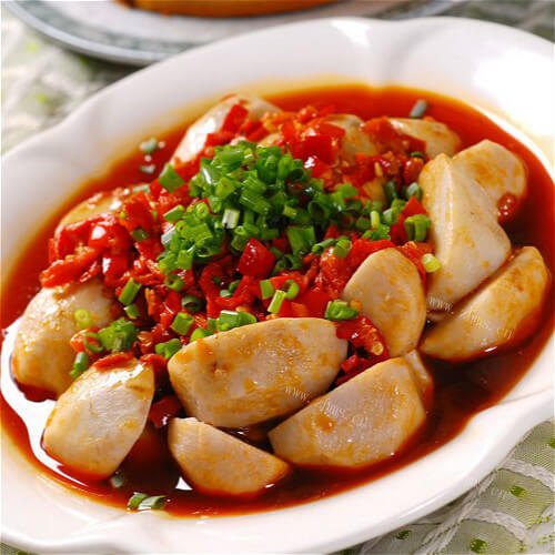 美味下饭的剁椒芋头烧带鱼