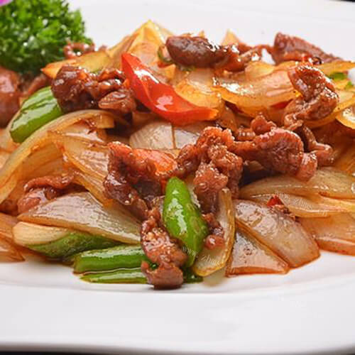 家常洋葱干煸咸肉