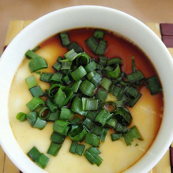 美味的香葱鸡蛋羹