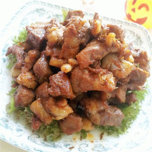 好吃的烤羊肉粒
