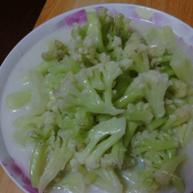 家常奶汤菜花做法图解7)