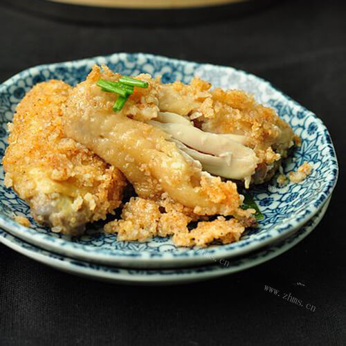 美味的麻辣粉蒸鸡翅