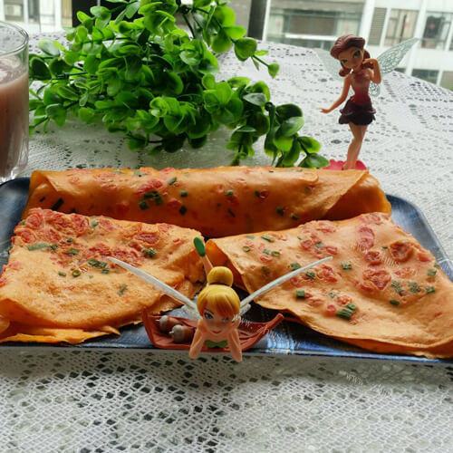 生菜芝士鸡蛋煎饼