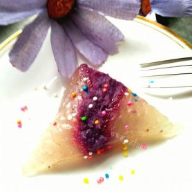 紫薯水晶粽子