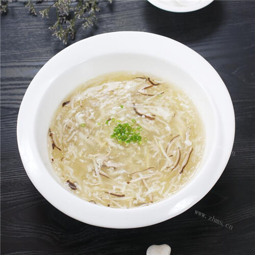 自制三丝银鱼羹