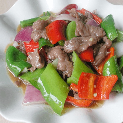 好吃的牛肉炒青椒