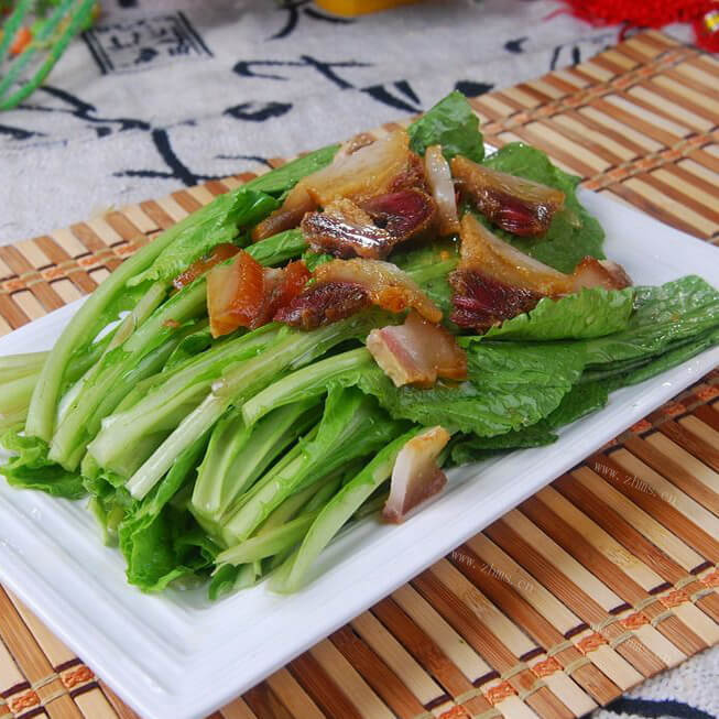 好吃的白菜炒腌肉