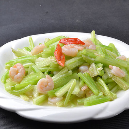 好吃的芹菜虾仁