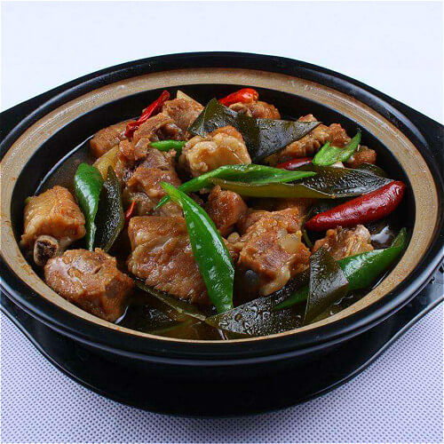 可口的电压力锅焖排骨饭