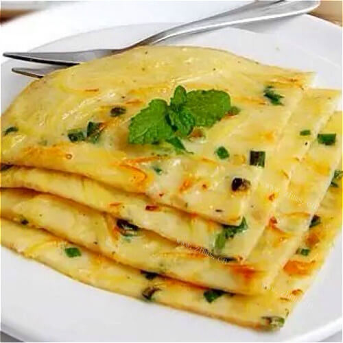 美味的孜然油未葱花饼
